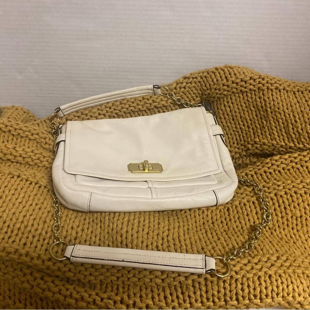 Coach Cream Vintage Chelsea Leather Convertible Crossbody Bag F17825 - Picture 4 of 14